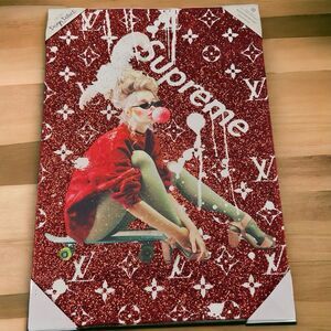 Louis Vuitton X Supreme Design District Canvas Fashion Wall Print 28x20